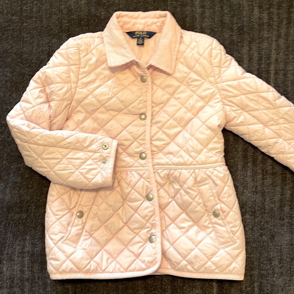 Ralph Lauren girl quilted jacket pink